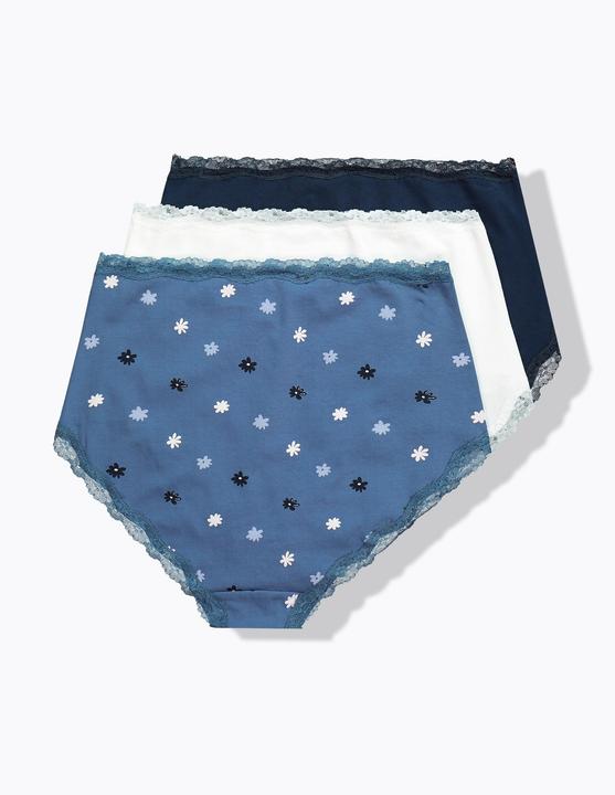 Immagine prodotto Ulla Popken Maxi slip in confezione da tre con orli con pizzo (58)