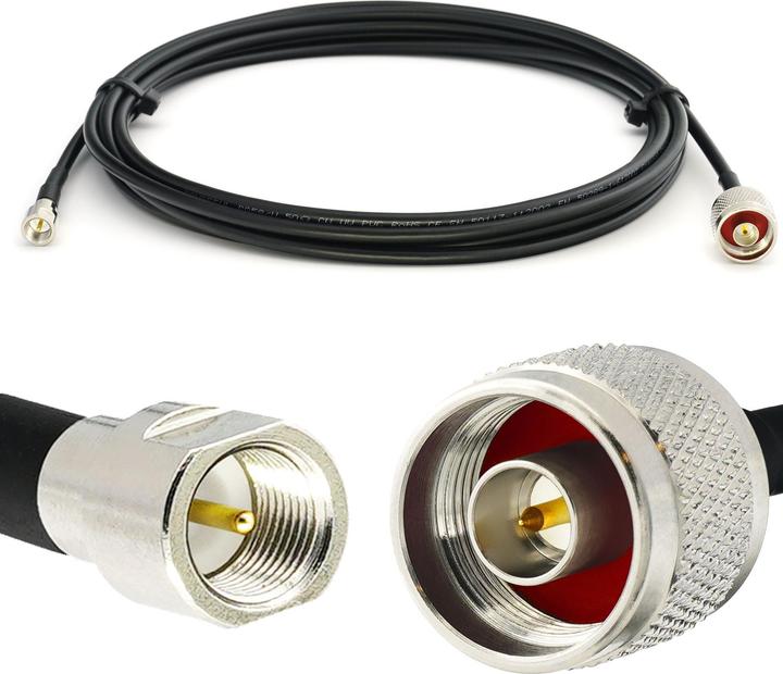 Actual product image Rangeful FME Male to N Male 2m RG58/U Coaxial Cable RG58-FMEM-NM-2