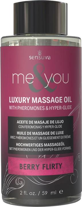 Sensuva me and you massage oil berry flirty 59ml