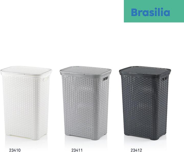 Produktbild Kela Wäschebox Brasilia dunkelgrau (60 l)