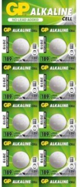 Image du produit GP Batteries Pile bouton alcaline GP 189, 10 (10 pcs, SR54, 44 mAh)