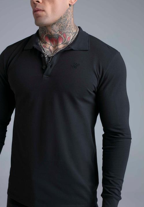 Produktbild Siksilk Langarmpolo Button (L)