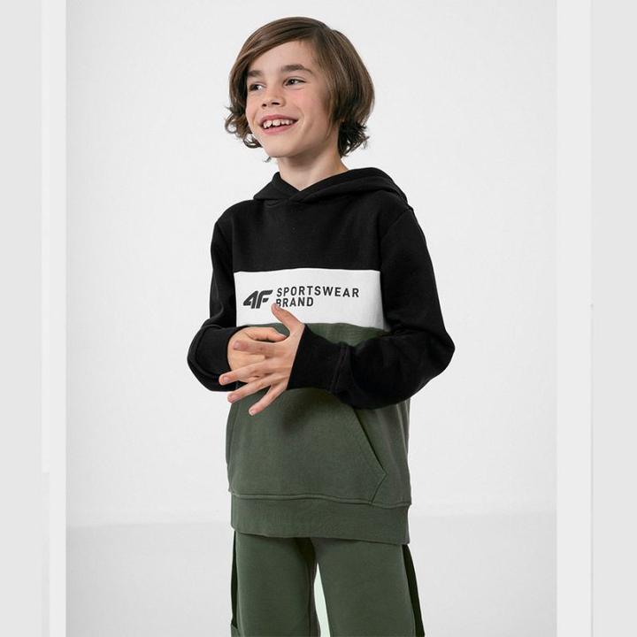 Produktbild 4F Bluza dla chłopca morska zieleń HJZ22 JBLM003 46S 140cm (140)