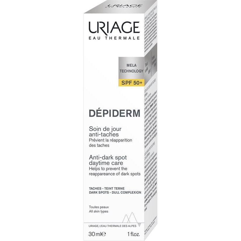 Thumbnail - Uriage, Sonnencreme, Dépiderm Anti-Flecken Tagespflege LSF50+ Fl 30 ml (Sonnencreme Gesicht, SPF 50, 30 ml, 66 g)