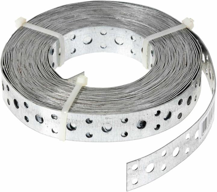 Struct Bande perforée en acier 20 mm x 10 m (10000 mm, 20 mm, 0.80 mm)