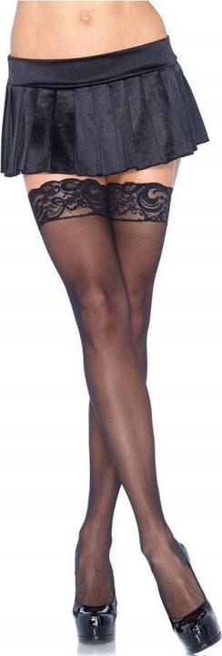 Actual product image Leg Avenue Suspender Stockings with Lace (One size)