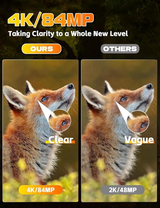 Image du produit CamZeste 4K Wildkamera mit Bewegungsmelder und Nachtsicht