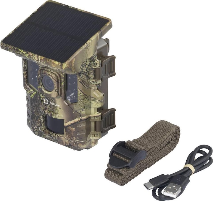 Actual product image Renkforce RF-HC-800 Wildkamera 32 Megapixel WLAN, inkl. Solarladegerät mit Li-Io