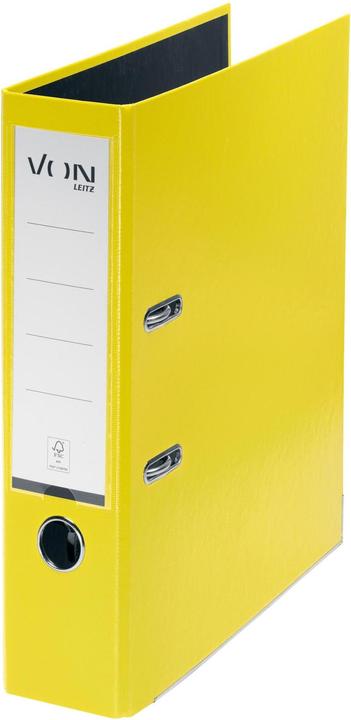 Image du produit von Classeur avec PP/papier, 8 cm, Jaune (A4, 80 mm, 1 pcs)