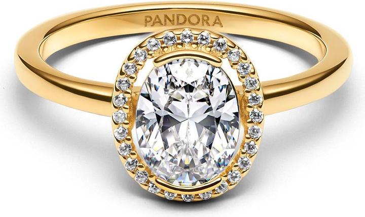 Immagine prodotto Pandora Ovaler Funkelnder Strahlenkranz Ring (18, 585/14 K Oro)