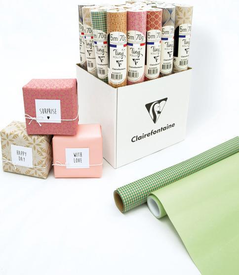 Produktbild Clairefontaine Geschenkkraftpapier Rolle Everyday Tiny Rolls (Geschenkpapier, 1 x)