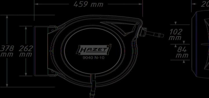 Actual product image HAZET Hose reel 9040N-10