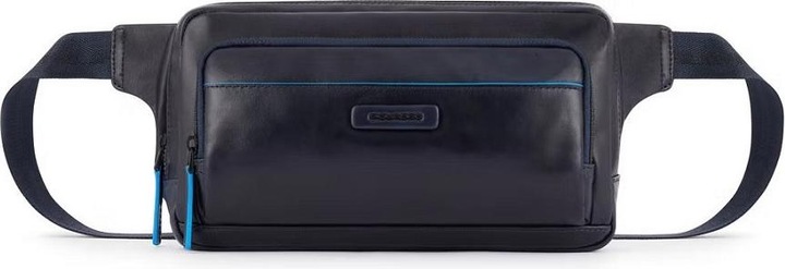 Actual product image Piquadro Blue Square - fanny pack with front pocket