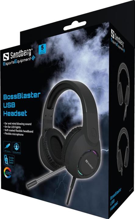 Actual product image Sandberg BossBlaster USB headset (Cable)