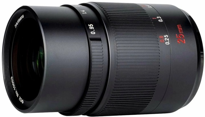 Actual product image 7artisans 25mm f/0.95 for MFT (Micro Four Thirds, APS-C / DX)