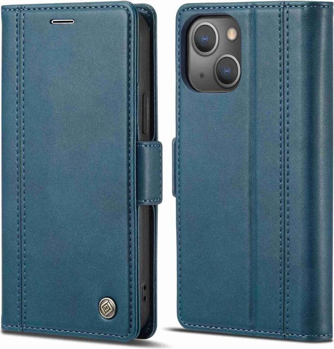 Produktbild Cover-Discount iPhone 14 - Stand Flip Case Hülle blau (Apple iPhone 14)