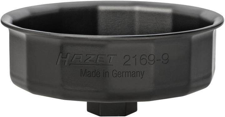 Produktbild HAZET Ölfilter-Schlüssel 2169-9 ∙ Aussen-Sechskant 24 mm, Vierkant12,5 mm (1/2 Zoll) ∙ Aussen 15-kant…