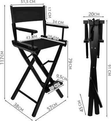 Actual product image Beautylushh Krzesło do makijażu drewniane 25414