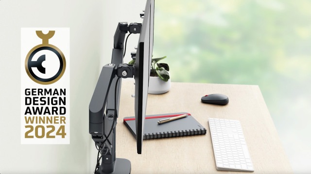 Produktbild Leitz Ergo Platzsparender Dual Monitorarm (Tisch, 32")