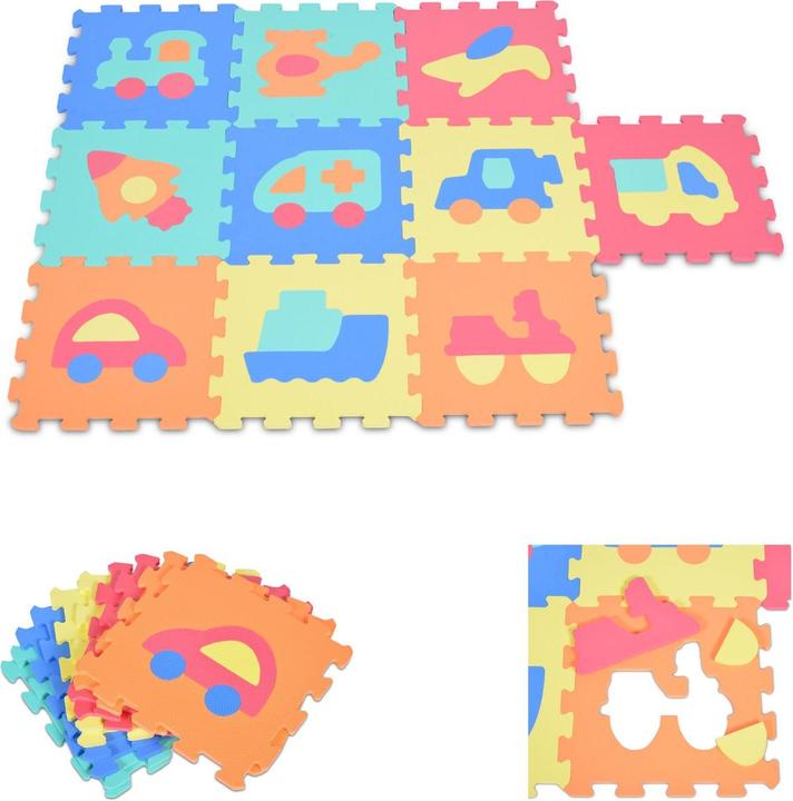 Produktbild Moni Puzzle Spielmatte 10 teilig (32 x 32 cm)