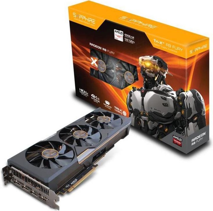Actual product image Sapphire R9 Fury Tri-X (4 GB)