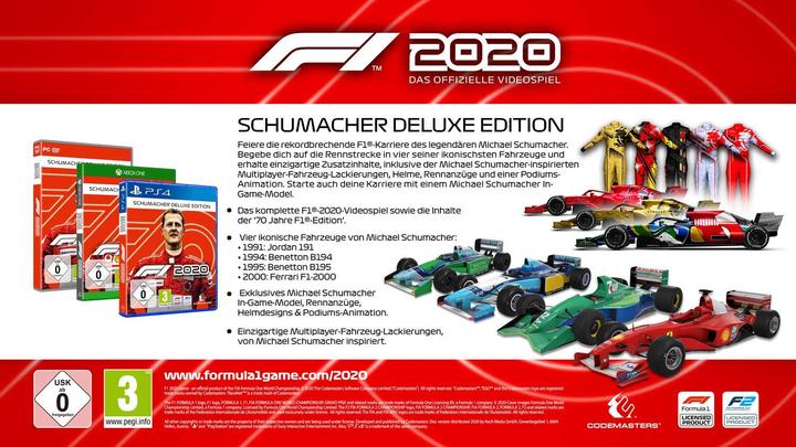 Produktbild Codemasters F1 2020 - Schumacher Deluxe Edition (Xbox One X, Xbox Series X, IT)