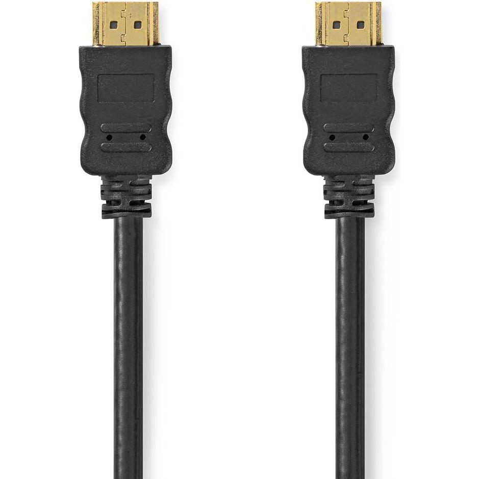 Nedis High Speed ​​HDMI ™ Kabel mit Ethernet HDMI™ Stecker HDMI™ Stecker 4K@60Hz ARC 18 Gb (5 m, HDMI), Video Kabel