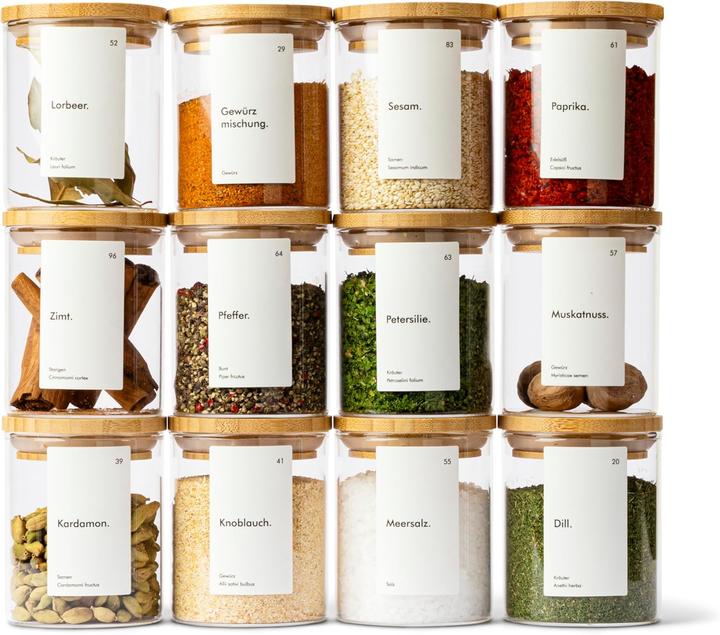 Kivy 12-teiliges Gewürzgläser-Set (0.15 l)