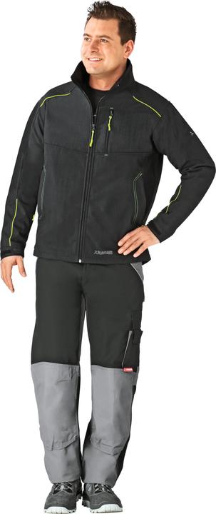 Actual product image Planam Outdoor neon softshell jacket grey green size S (S)