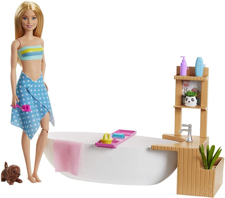 Produktbild Barbie Wellness Sprudelbad Spielset und Puppe (blond)