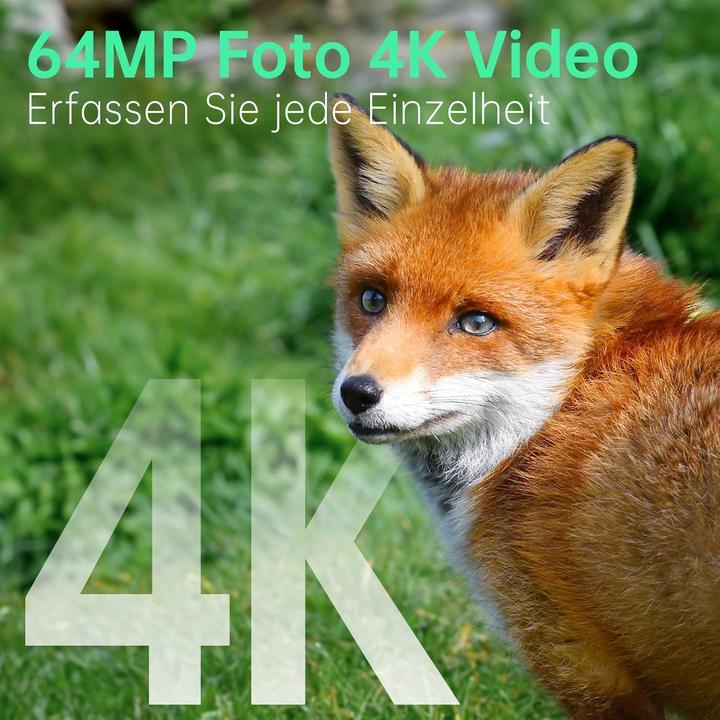 Produktbild Hrivcam 4K Wildkamera mit Bewegungsmelder und Nachtsicht