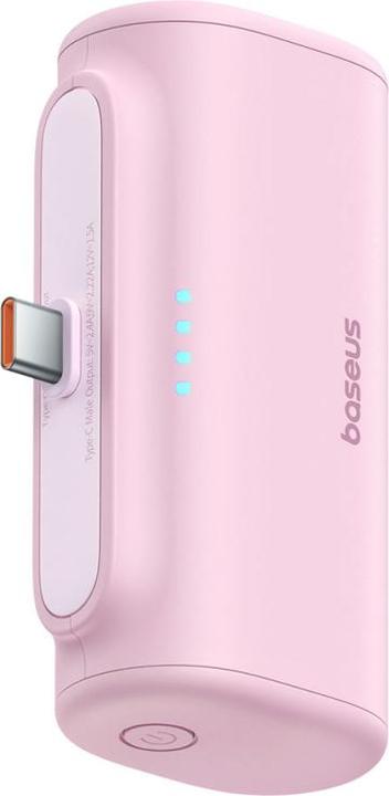 Actual product image Baseus Powerbank Compact USB-C 5000mAh, 20W (pink) (5000 mAh, 20 W, 18 Wh)