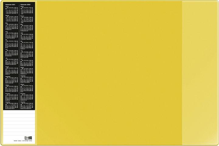 Productafbeelding Veloflex Bureauonderlegger VELOCOLOR® 60x40 cm (BxH) zonder folieonderlegger PVC geel (60 x 40 cm)