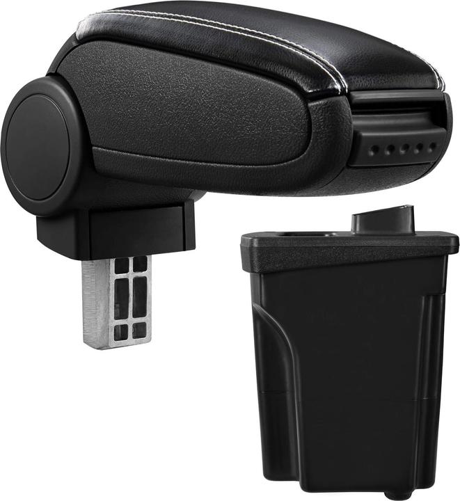 Produktbild Pro-Tec Mittelarmlehne Hyundai i30 GD mit Staufach Kunstleder Schwarz mit weissen Nähten