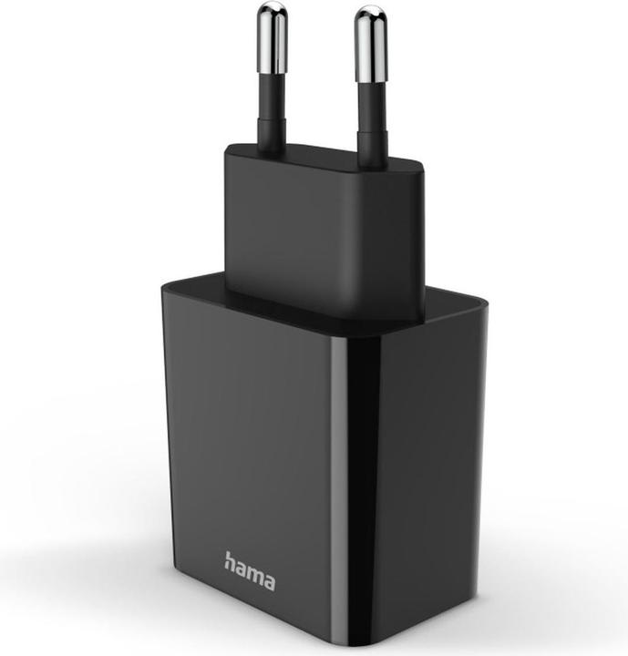 Produktbild Hama Schnellladegerät, USB-C, PD, 20 W, Schwarz (20 W, 1 Port)