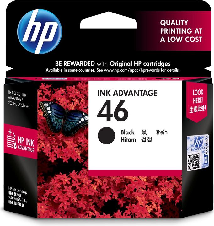 Actual product image HP 46 - 26 ml - Black - Original - Ink Advantage (FC)