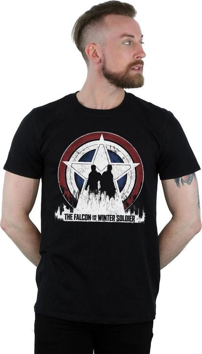 Immagine prodotto The Falcon And The Winter Soldier Star Silhouettes Maglietta Uomo (M)
