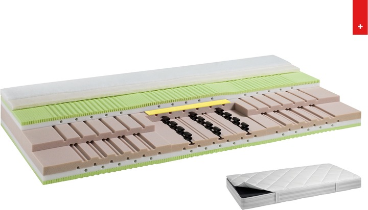 Produktbild Sleepwell24 zürich luxe allergiker (100 x 210 cm, Schaumstoffkern)