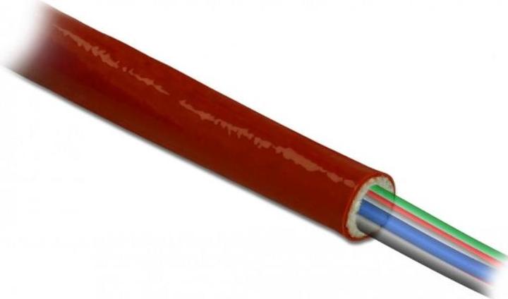 Produktbild Delock Feuerfester Schutzschlauch silikonbeschichtet 5 m x 10 mm rot (Kabeldurchlass, 5000 mm)