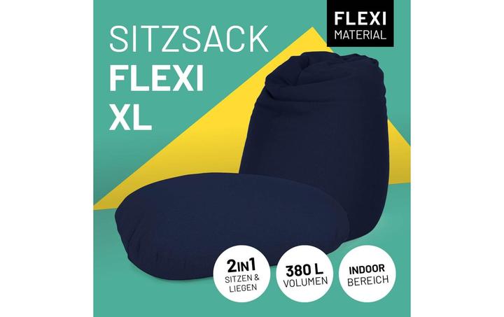 Actual product image Lumaland Sitzsack Flexi Comfort 380 L, Nachtblau