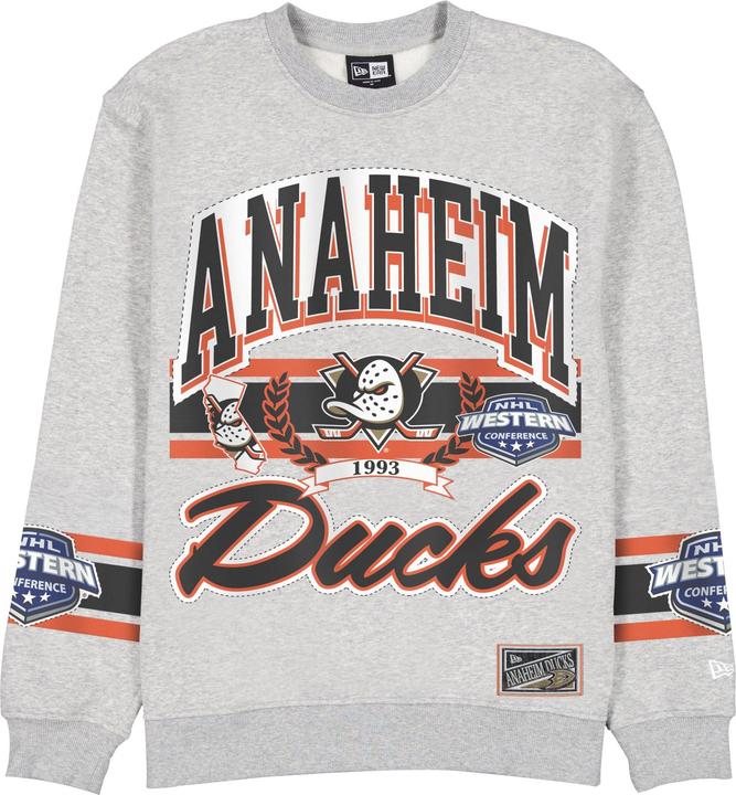 Produktbild New Era Fleece Pullover - NHL Anaheim Ducks grau - S (S)