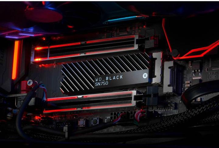Actual product image WD Black SN750 (500 GB, M.2 2280)