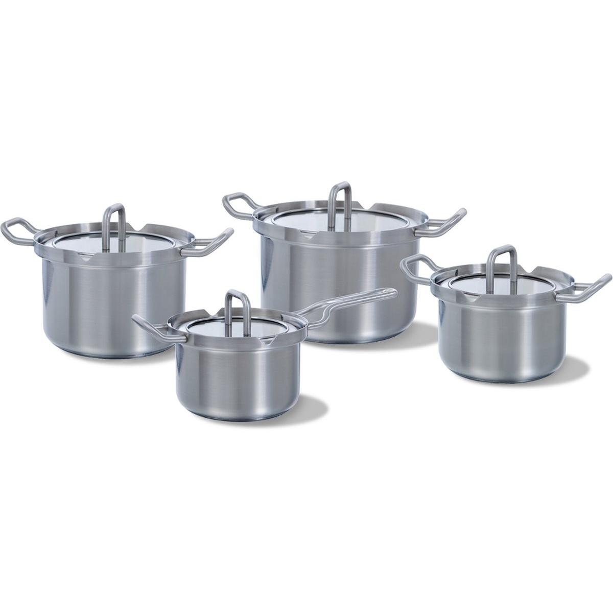 BK Q-linair Master Glas Pannenset (16 cm, Pfannenset + Topfset, Edelstahl) (B9710.004)