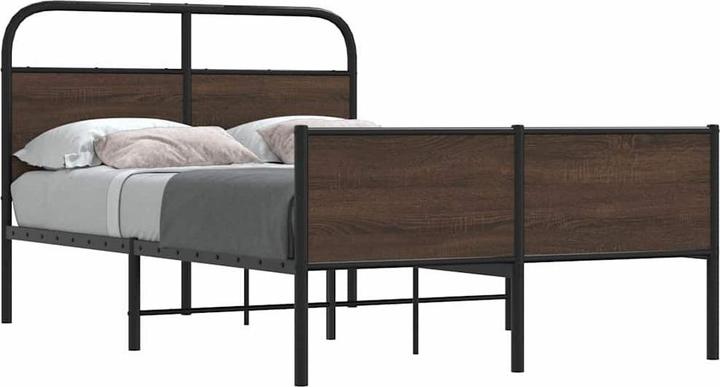 Immagine prodotto VidaXL Struttura letto senza materasso 120x190 cm effetto rovere marrone (120 x 190 cm)