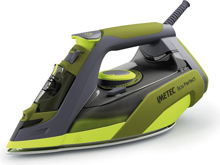 Immagine prodotto Imetec Eco Perfect Ferro da stiro a secco e a vapore Pro Ceramic soleplate 2400 W Verde, Grigio (2400 W, 160 g/min)
