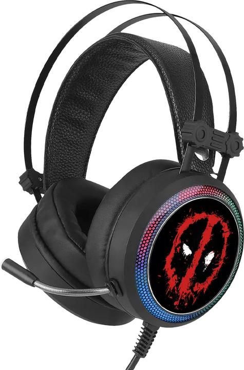 Actual product image Disney Auriculares Gaming Deadpool Marvel Negro (Cable)