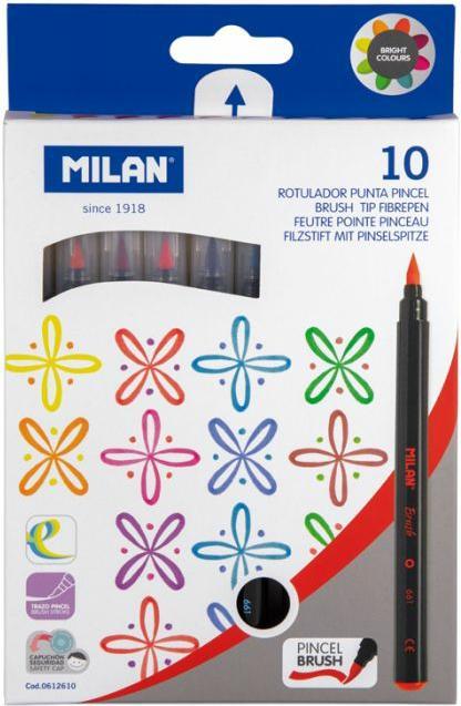 Actual product image PINCEL BRUSH felt tip pens, 10 colours (10 x)