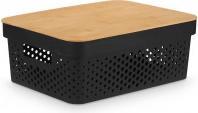 Produktbild Kinvara Mehrzweckbox perforierter Bambusdeckel schwarz mdn (26.20 cm)
