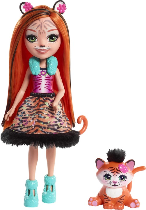 Actual product image Enchantimals Tanzie Tiger Doll & Tuft Figure