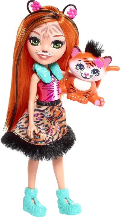 Actual product image Enchantimals Tanzie Tiger Doll & Tuft Figure
